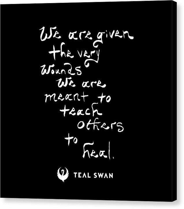 The Very Wounds Quote - Canvas Print