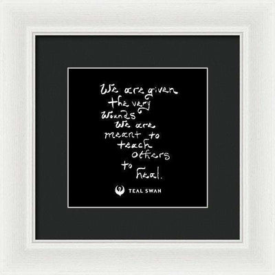 The Very Wounds Quote - Framed Print
