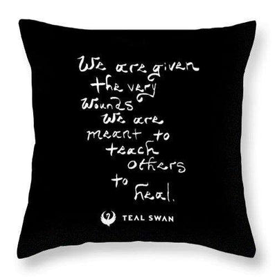 The Very Wounds Quote - Throw Pillow
