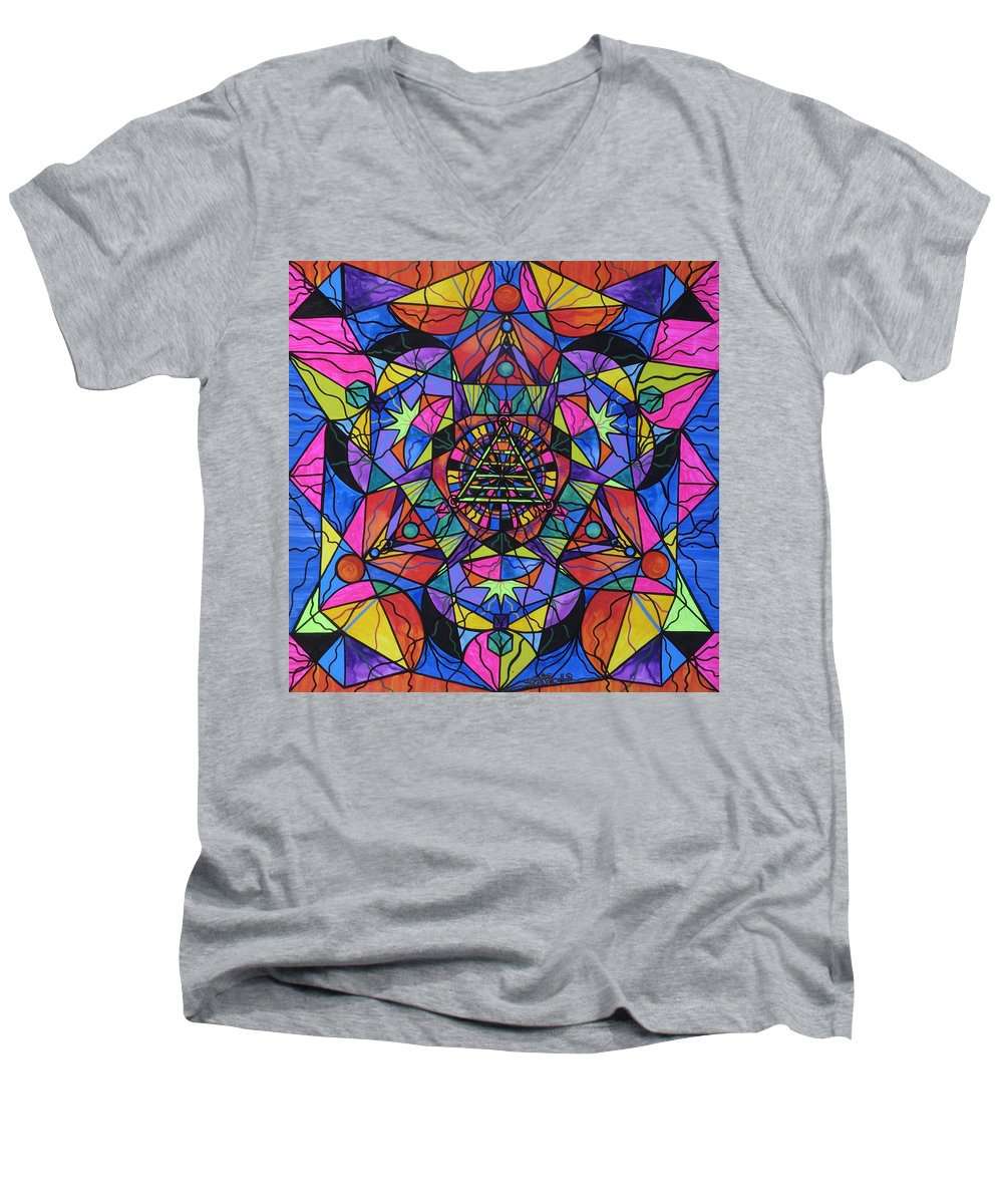 Triune Transformation - pánské tričko s výstřihem do V