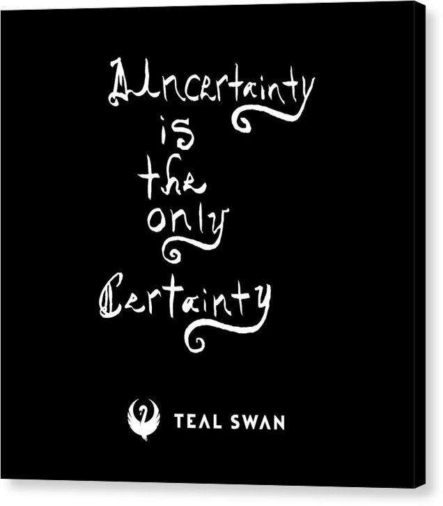 Uncertainty Quote - Canvas Print