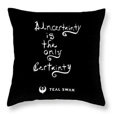 Uncertainty Quote - Throw Pillow