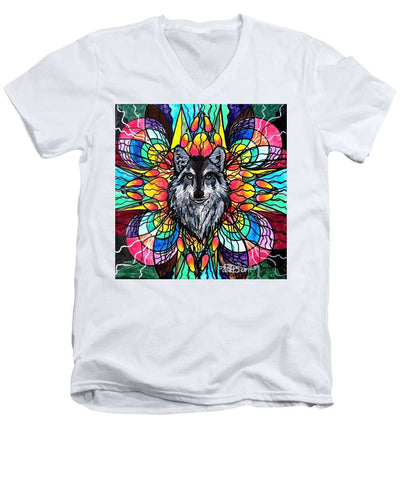 Wolf - Men's V-Neck T-Shirt