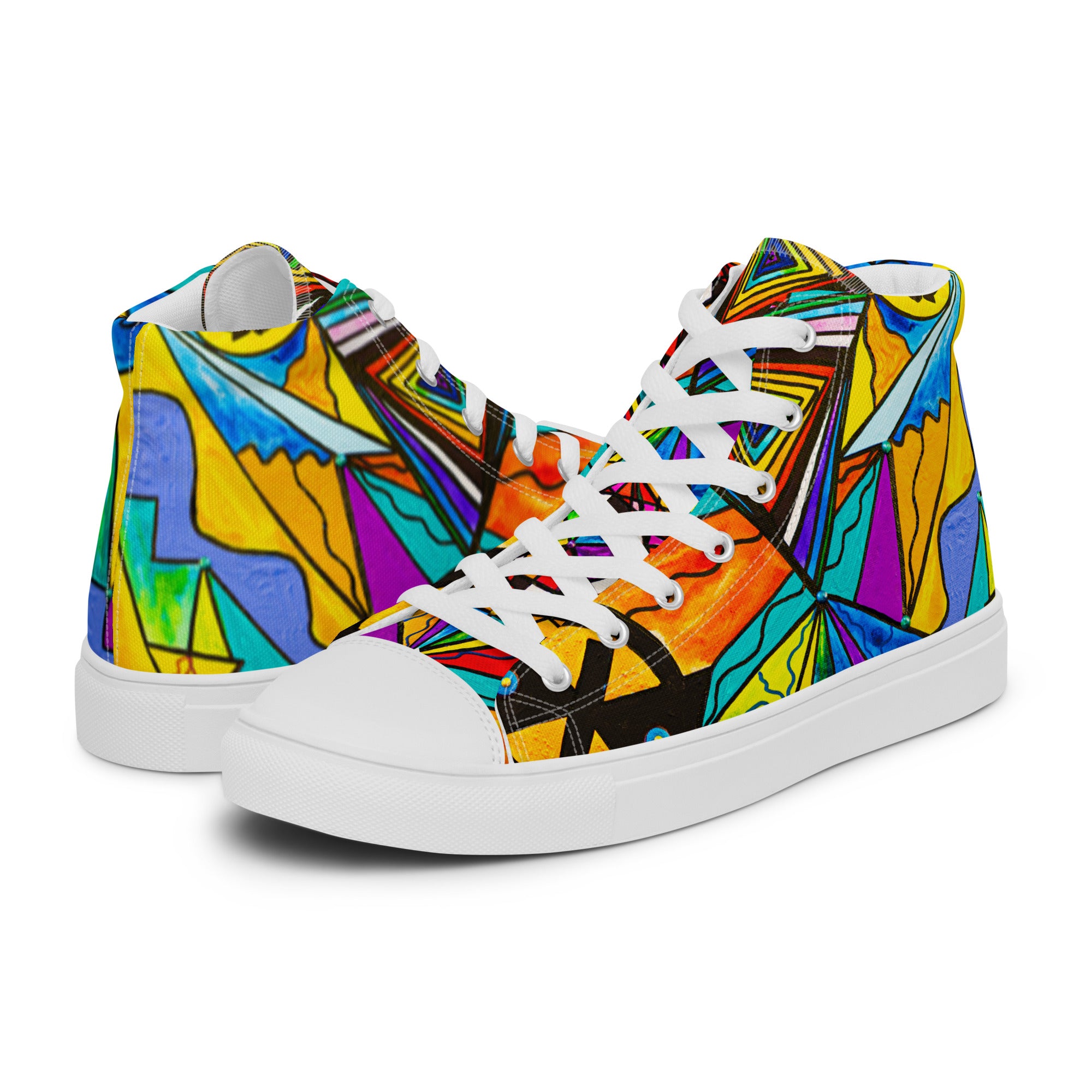 Adaptability Grid - Women’s high top canvas shoes